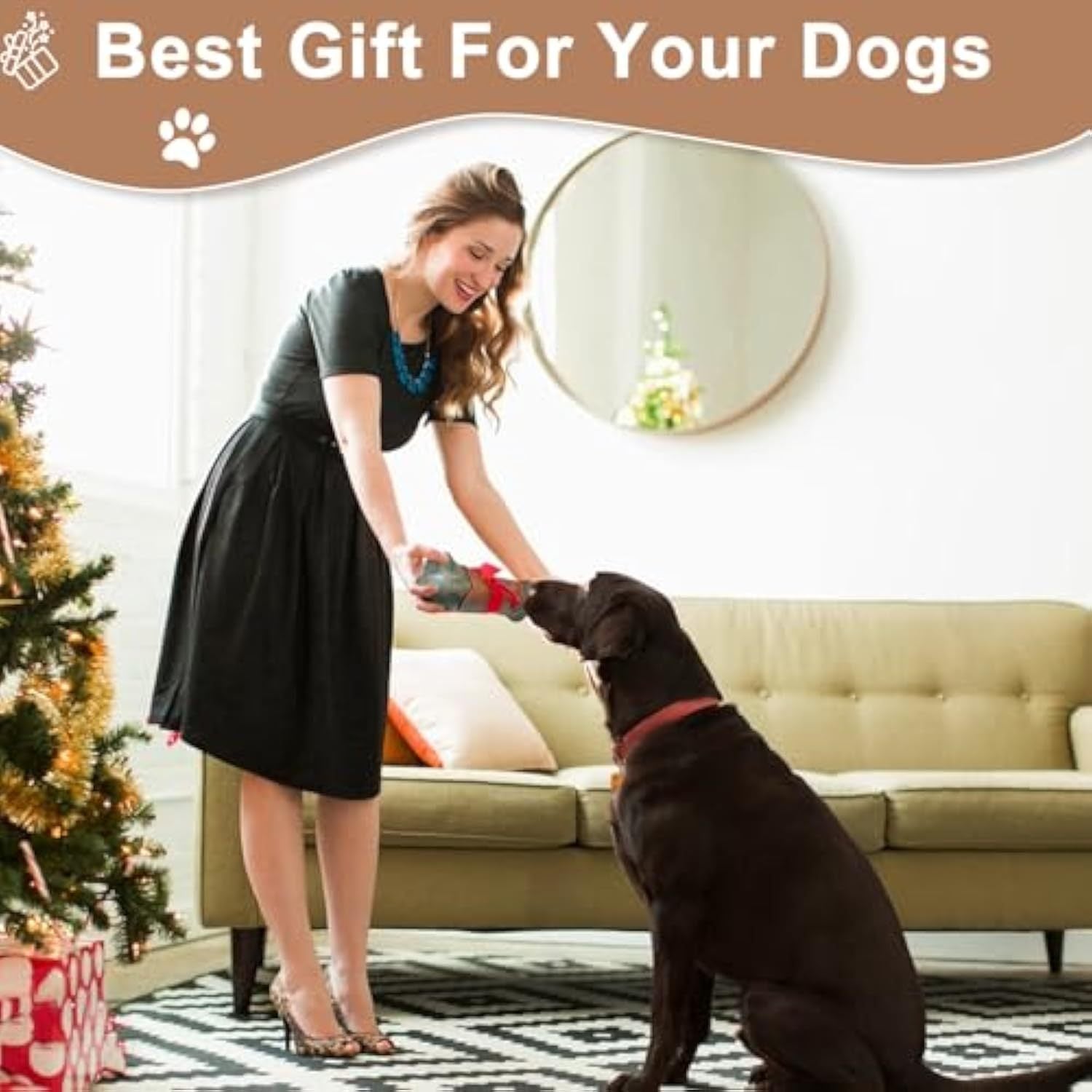 JMT-730186 Durable Indestructible Dog Toy for Aggressive Chewers | Bacon Flavor | Suitable for Large Breeds