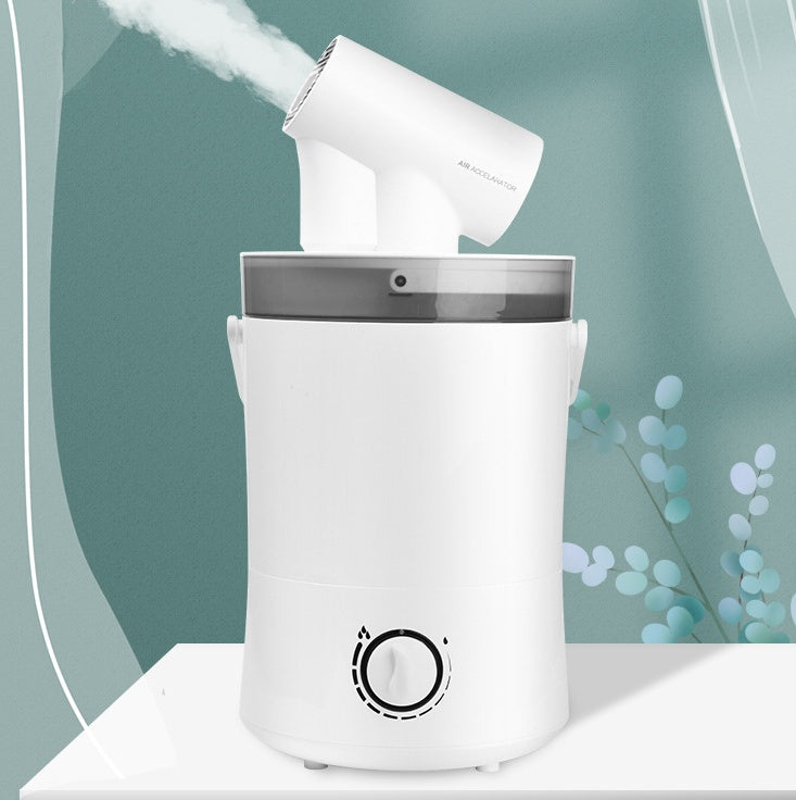 JMT-730186 Portable Automatic Head-Shaking Aromatherapy Air Humidifier - 4.1-6.0L Capacity, 200-350ml/h, Mechanical Operation, 2-8 Hours Timer
