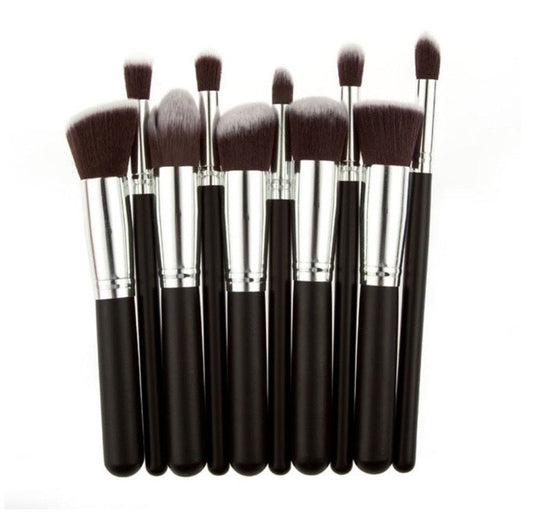 JMT-730314 Portable 10-Piece Makeup Brush Set for Beauty Enthusiasts