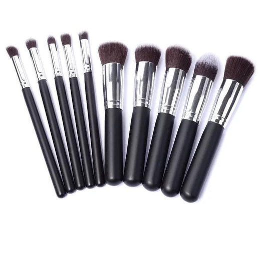 JMT-730314 Portable 10-Piece Makeup Brush Set for Beauty Enthusiasts