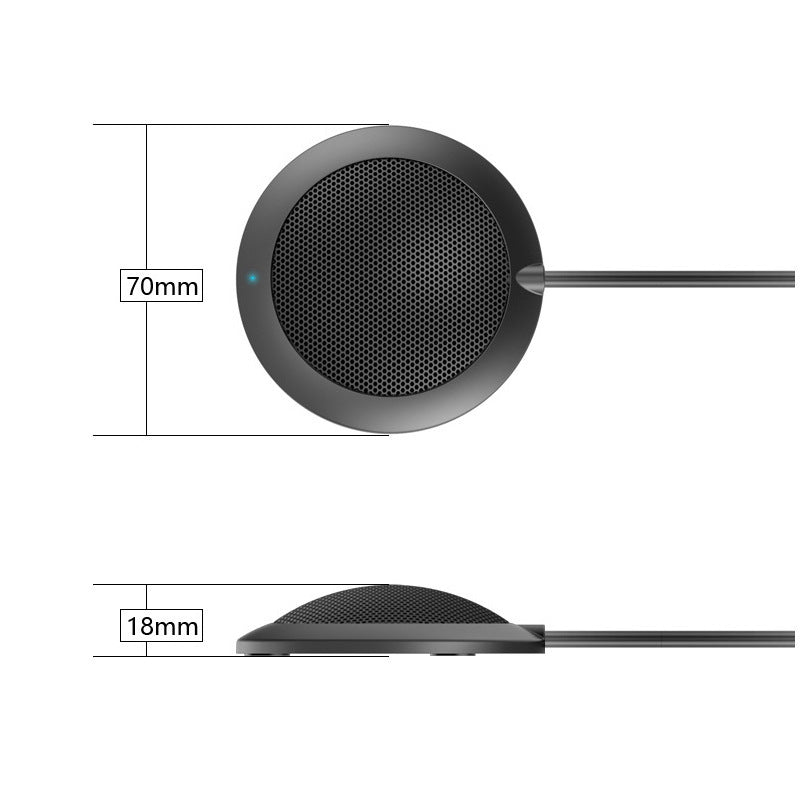 JMT-730378 Omnidirectional USB Microphone with Dual Channel and Zinc Alloy Shell