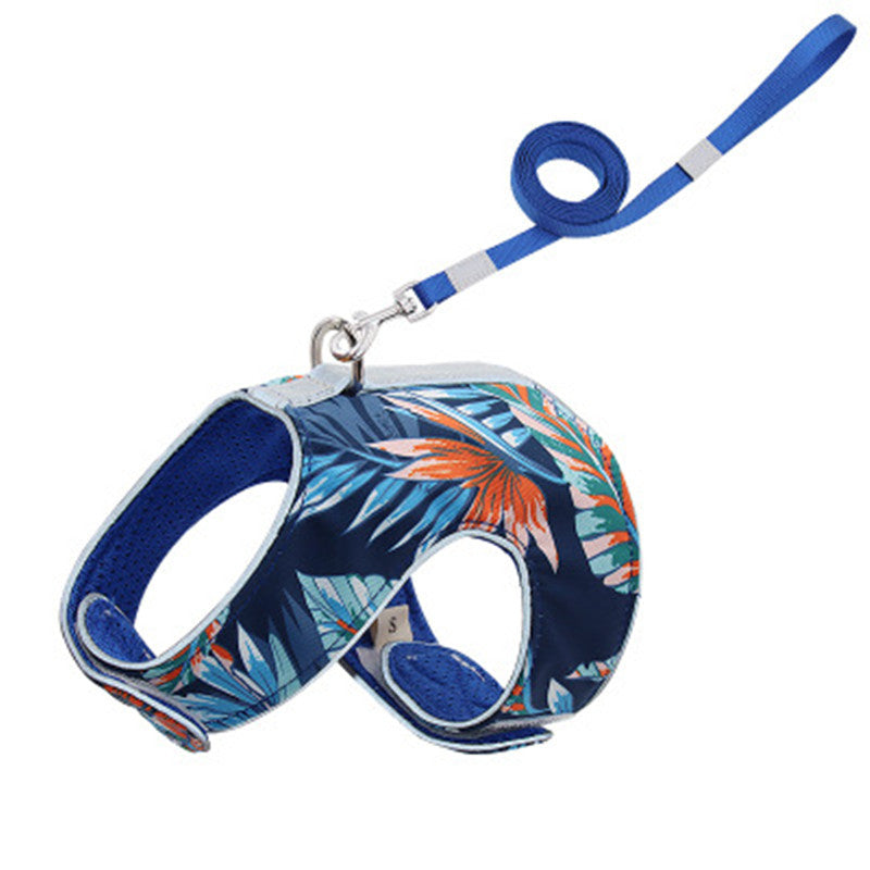 JMT-730378 Reflective Cat Walking Rope with Polyester Chest Strap