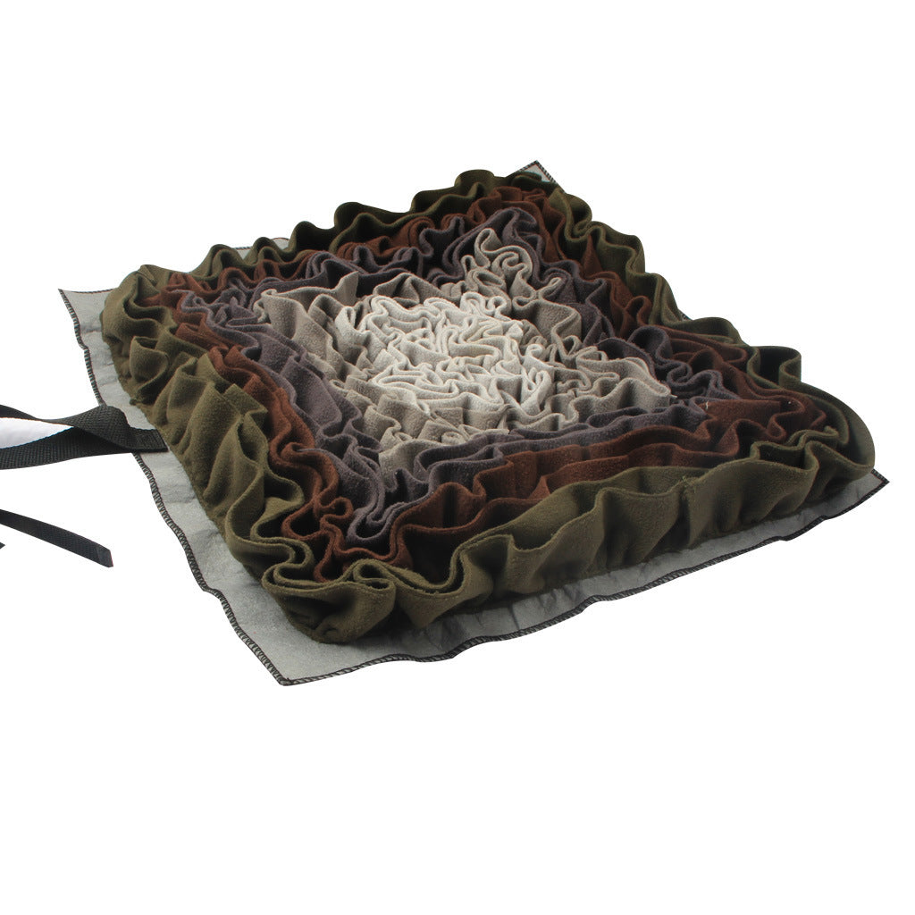 JMT-730506 Gray and Purple Pet Sniffing Mat - Cloth, 45x45cm Interactive Enrichment Toy