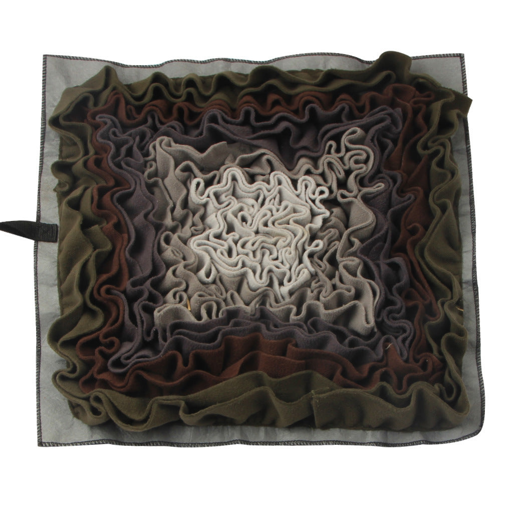 JMT-730506 Gray and Purple Pet Sniffing Mat - Cloth, 45x45cm Interactive Enrichment Toy