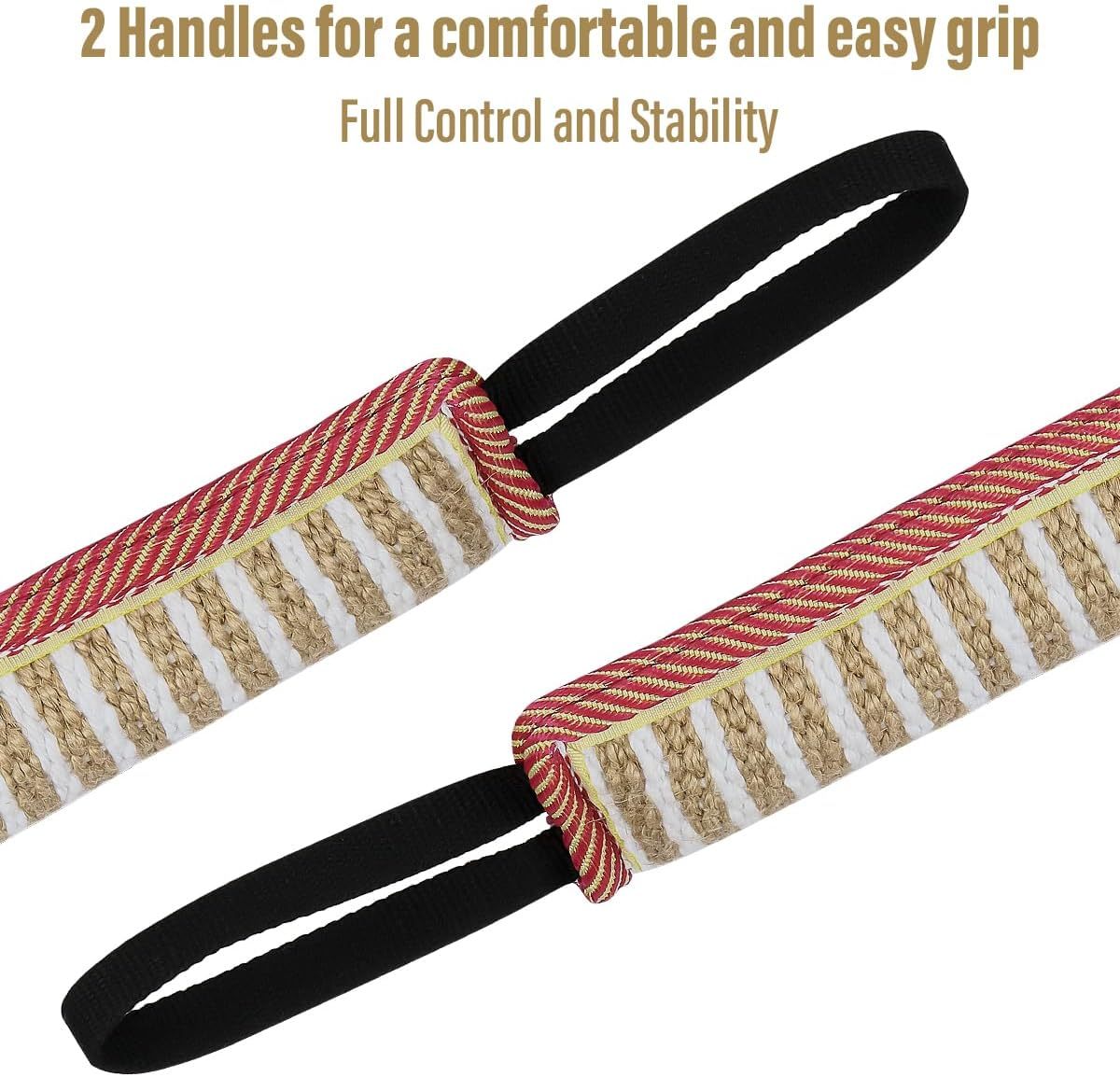 JMT-731018 Jute Dog Tug Toy for Interactive Play and Training - Ideal for Small and Medium Dogs