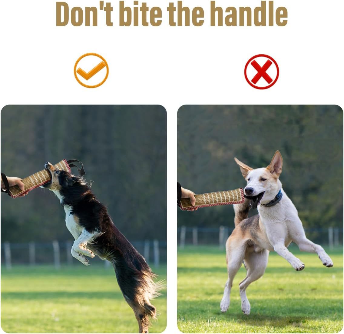 JMT-731018 Jute Dog Tug Toy for Interactive Play and Training - Ideal for Small and Medium Dogs