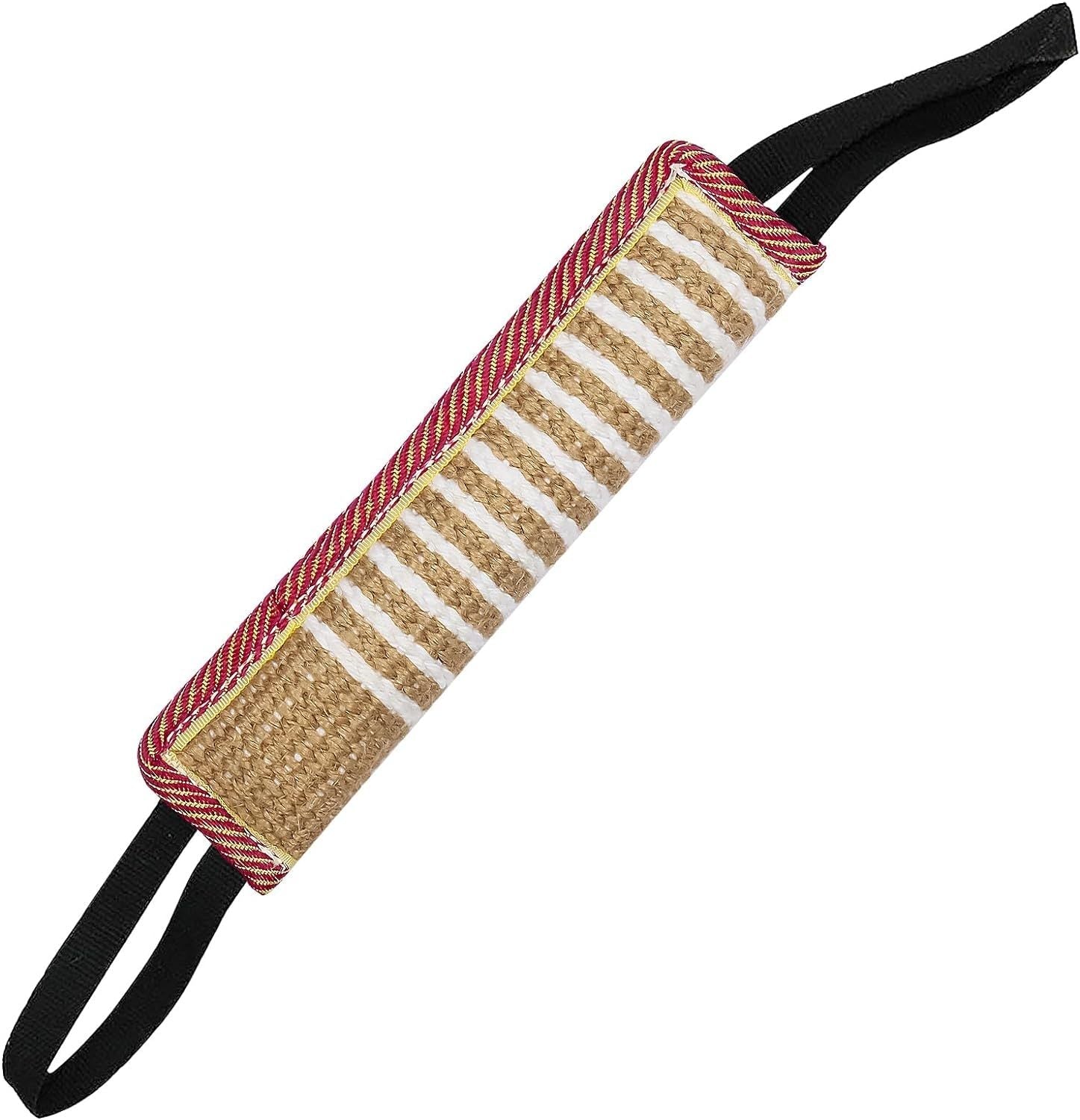 JMT-731018 Jute Dog Tug Toy for Interactive Play and Training - Ideal for Small and Medium Dogs