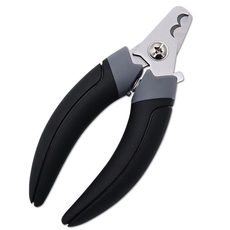 JMT-731274 Stainless Steel Half Moon Blade Nail Clipper for Cats and Dogs - Durable Pet Nail Cutter with Comfortable Handle