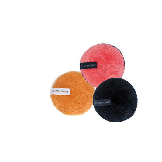 JMT-731466 Long Hair Face Wash and Makeup Remover Puff - Synthetic & Bamboo Fiber, 120mm x 12mm