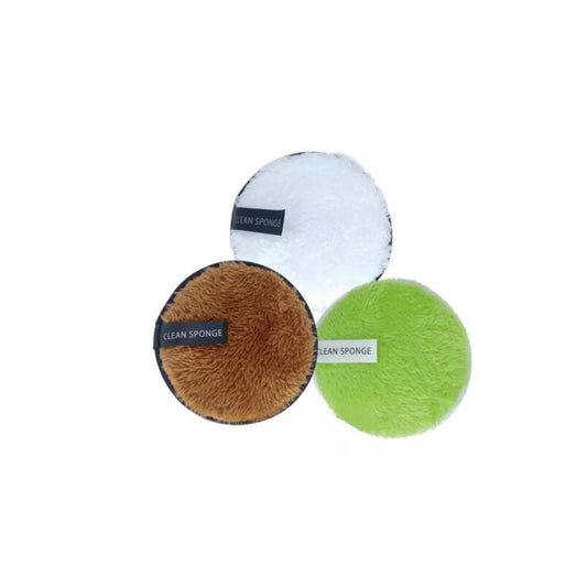 JMT-731466 Long Hair Face Wash and Makeup Remover Puff - Synthetic & Bamboo Fiber, 120mm x 12mm