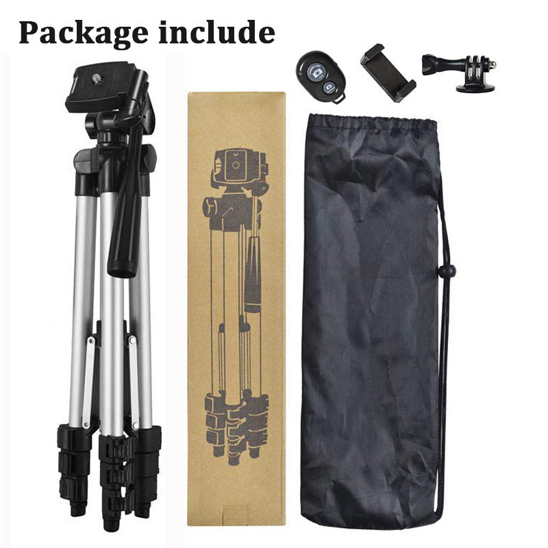 JMT-731722 40-Inch Universal Tripod Stand for Photography, Compatible with Smartphones and Cameras, Adjustable with 360° Rotation and Built-In Level