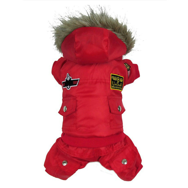 JMT-731978 Cozy Cotton Pet Clothes for Autumn and Winter - Available in Red, Blue, Coffee - Sizes XS to XL
