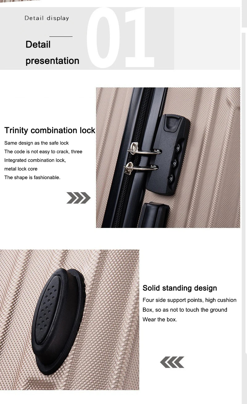JMT-732234 Travel Luggage Set – 3-Piece Large Suitcases with Cabin Bag and Wheels, New 2024 Designs
