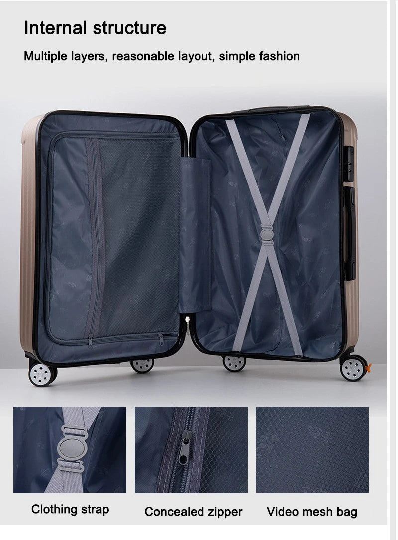 JMT-732234 Travel Luggage Set – 3-Piece Large Suitcases with Cabin Bag and Wheels, New 2024 Designs