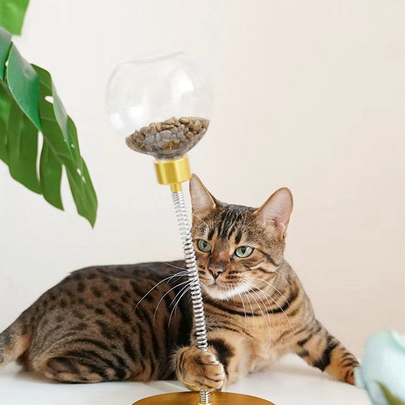 JMT-732362 Interactive Cat Toy Ball with Leaking Feature for Pet Engagement and Education