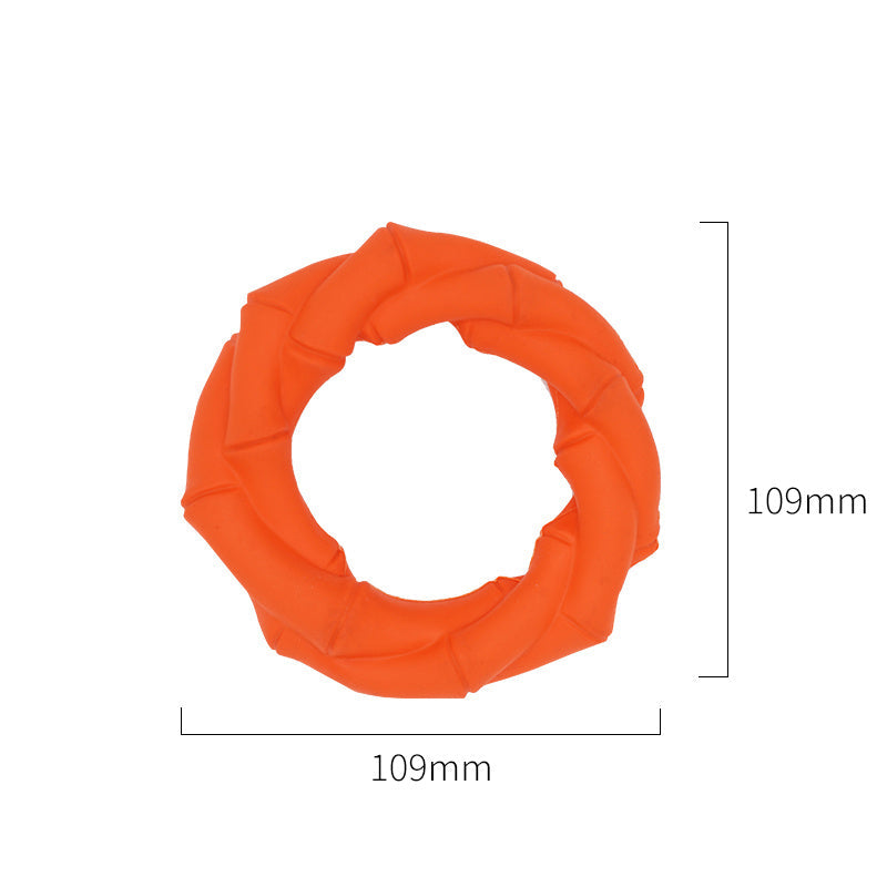JMT-732490 Interactive Dog Teething Toy - Natural Rubber Molar Ring for Energy Release and Dental Care
