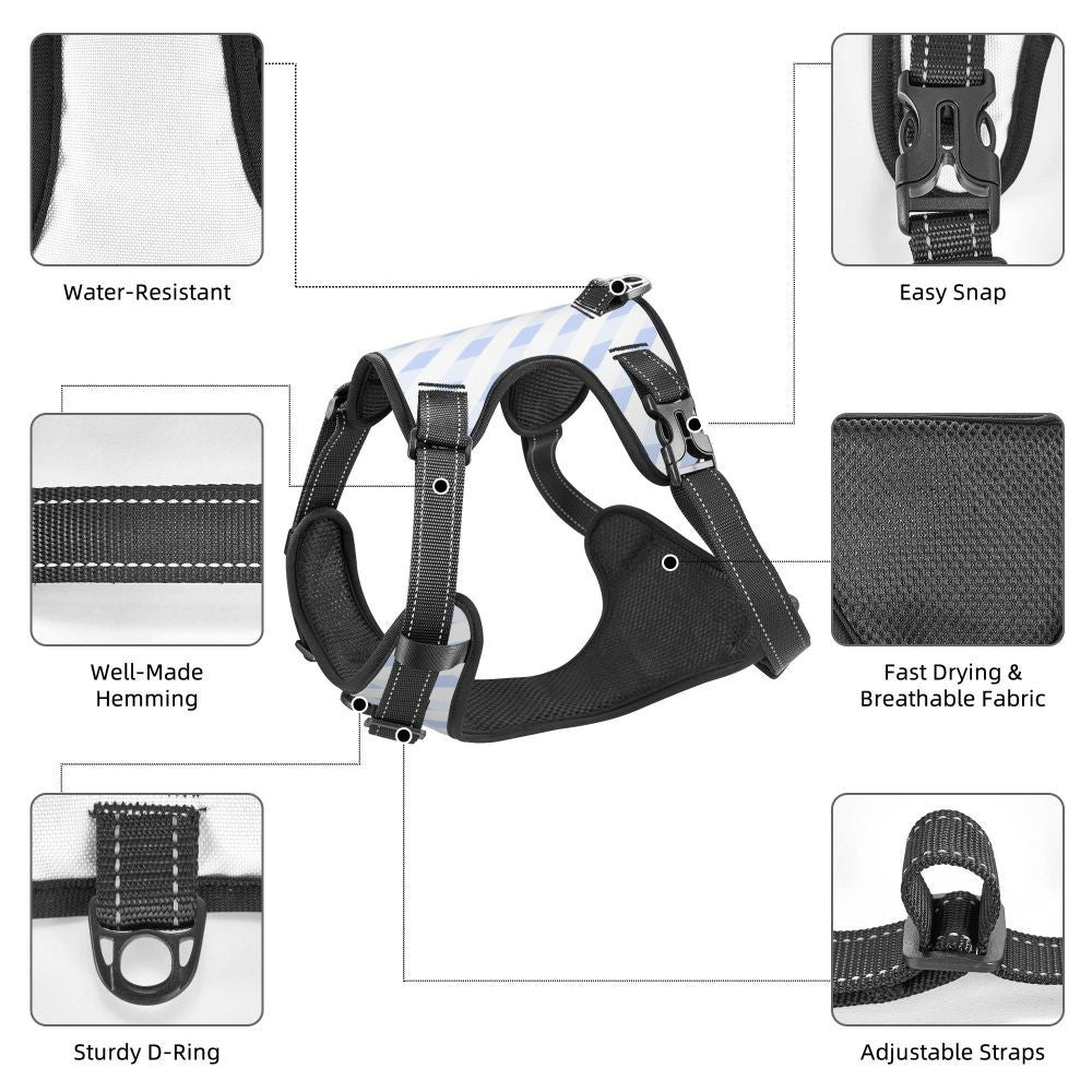JMT-732682 Durable Oxford Cloth Pet Leash Vest for Active Dogs - Adjustable, Reflective, Breathable Design