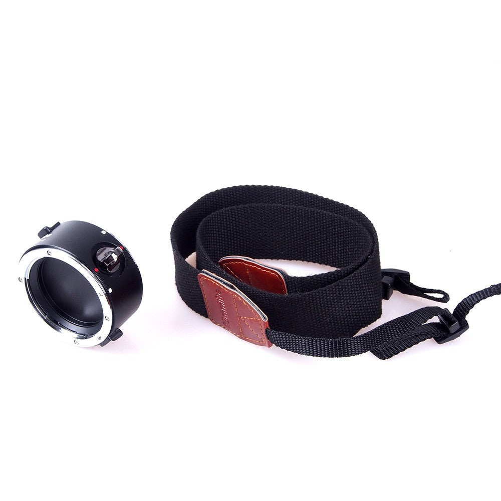 JMT-732874 Camera Lens Flipper for Nikon E-Mount – Dual Lens Holder with Durable Aluminum Alloy, Comfortable Cotton Strap