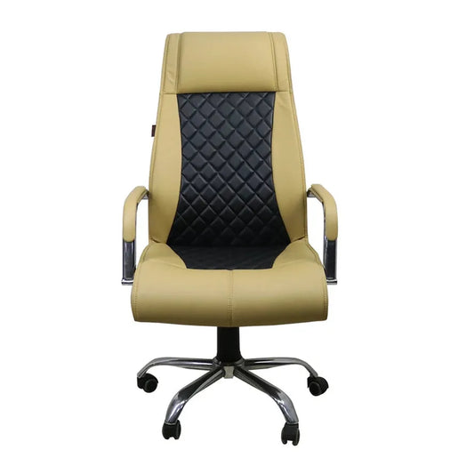 JMT-733258 Ergonomic Leather Executive Office Chair with Adjustable Height and Swivel Base