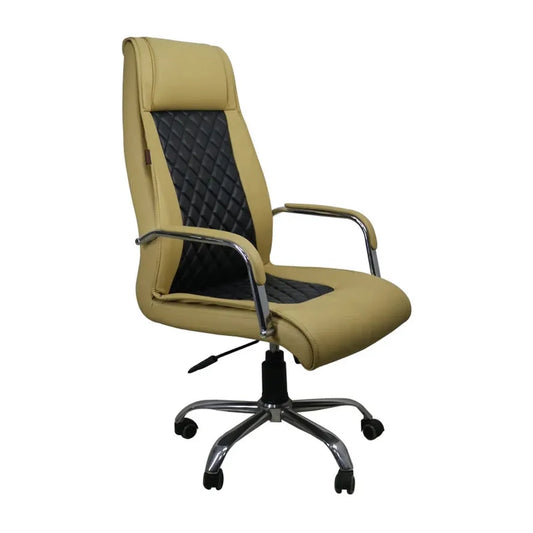 JMT-733258 Ergonomic Leather Executive Office Chair with Adjustable Height and Swivel Base