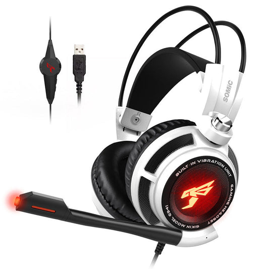 JMT-733834 Over-Ear Wired Gaming Headset with Noise-Cancelling Microphone and 40mm Speaker