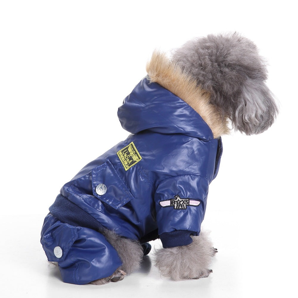 JMT-734410 Fashionable Four-Legged Dog Clothes in Polyester - Stylish England-Inspired Design