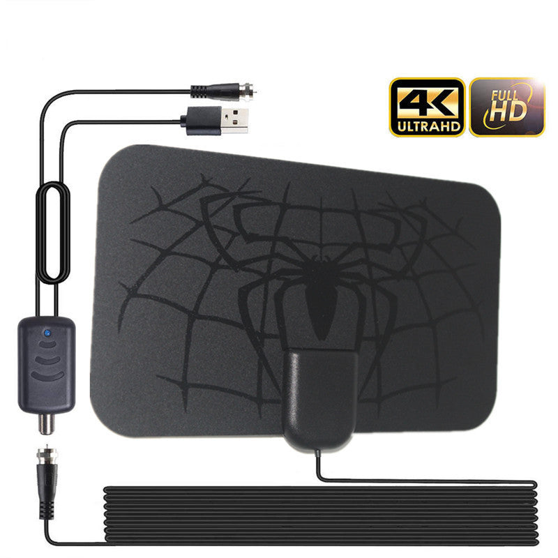 JMT-734474 1500 Miles 4K Amplified DVB-T2 TV Antenna with 3-Meter Cable for ISDB-T Broadcasting