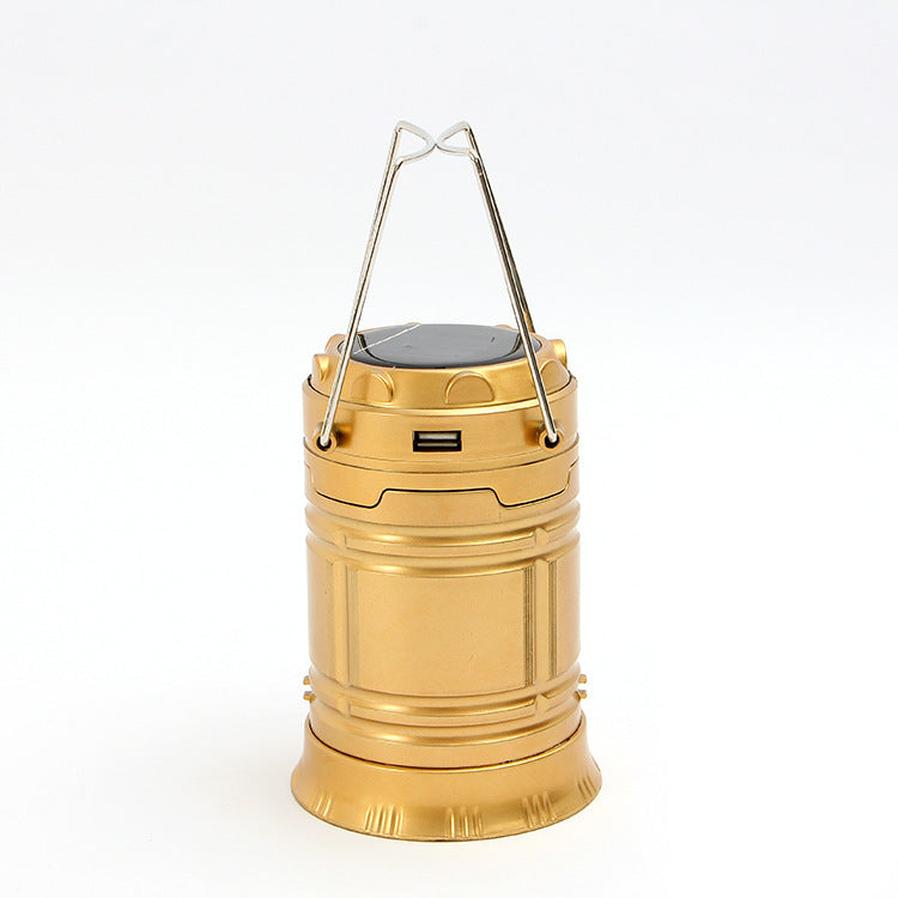 JMT-734538 Solar-Powered 6LED Camping Lantern - Multi-Function Portable Light for Outdoor Use