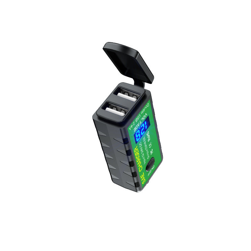 JMT-734986 12V Dual USB Waterproof Motorcycle Charger with SAE to USB Interface