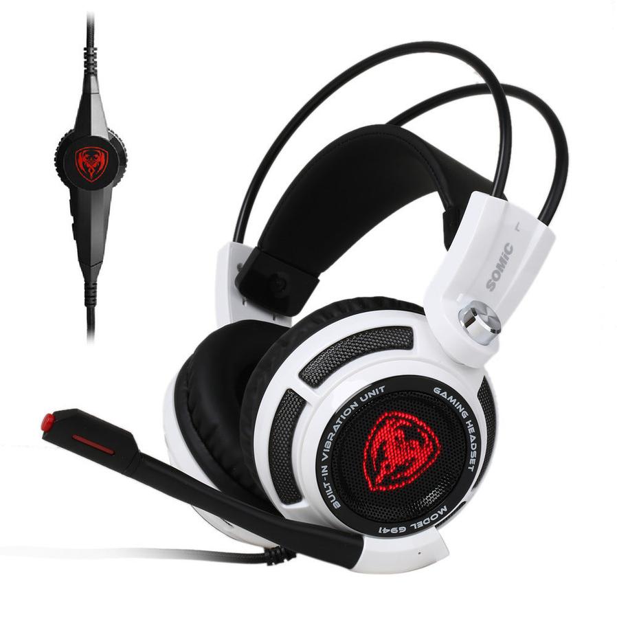 JMT-734986 Somic G941 Wired Gaming Headset with Noise Reduction, Over-Ear Design, and Built-in Microphone