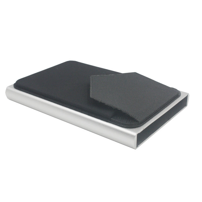 JMT-735178 Automatic Pop-Up Card Holder RFID Protected, Smooth Aluminum & Plastic Design, Compact Size