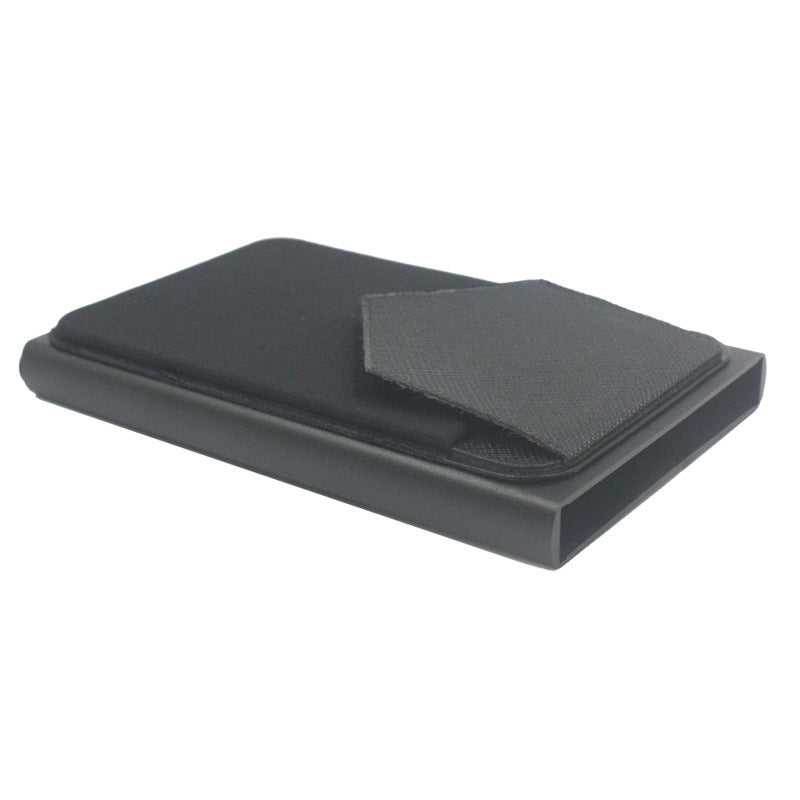 JMT-735178 Automatic Pop-Up Card Holder RFID Protected, Smooth Aluminum & Plastic Design, Compact Size