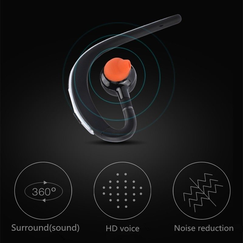 JMT-735306 Adjustable Bluetooth Headset with Voice Control and Noise Cancelling for Clear Calls and Music