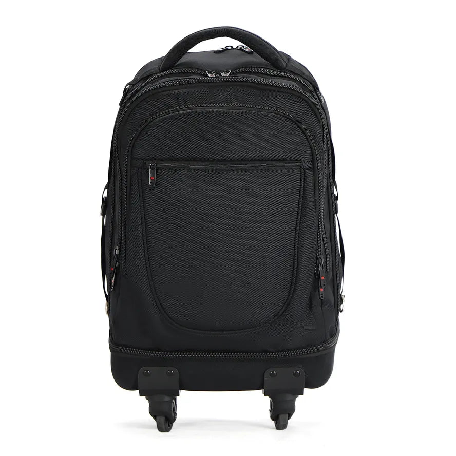 JMT-735370 Large Capacity Rolling Backpack with Trolley Wheels for Business Travel