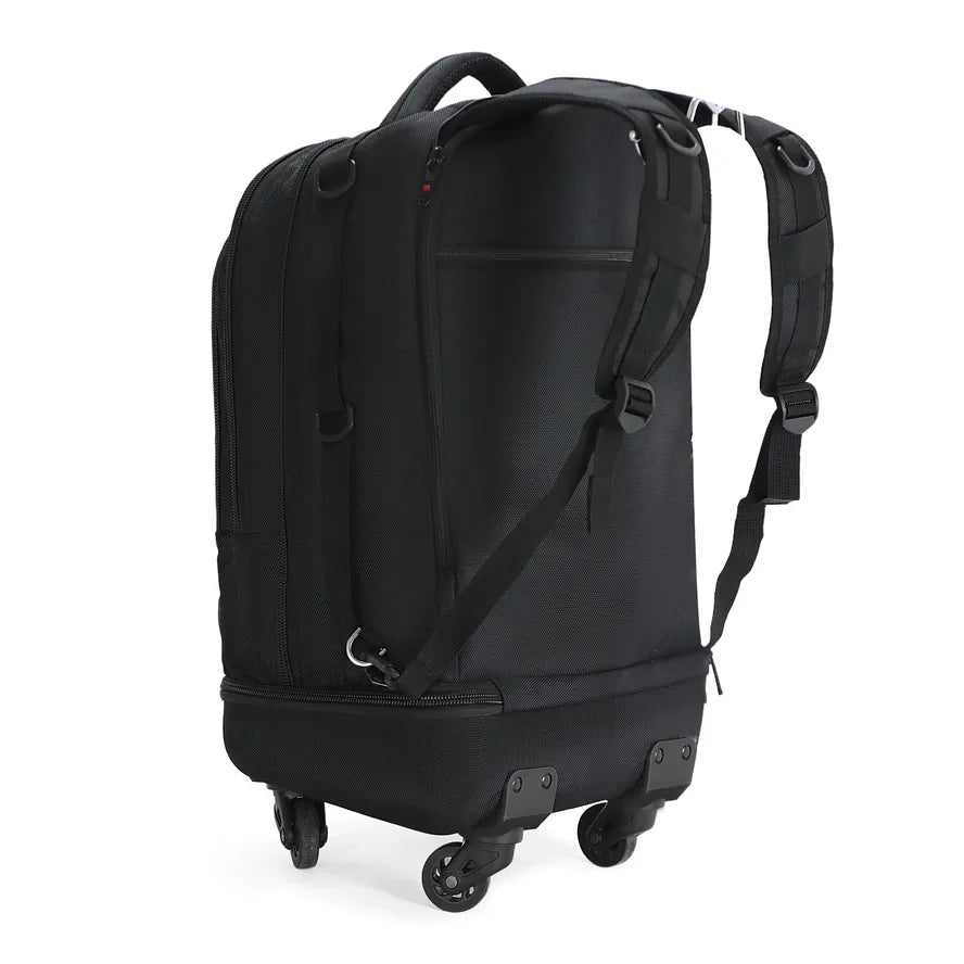 JMT-735370 Large Capacity Rolling Backpack with Trolley Wheels for Business Travel