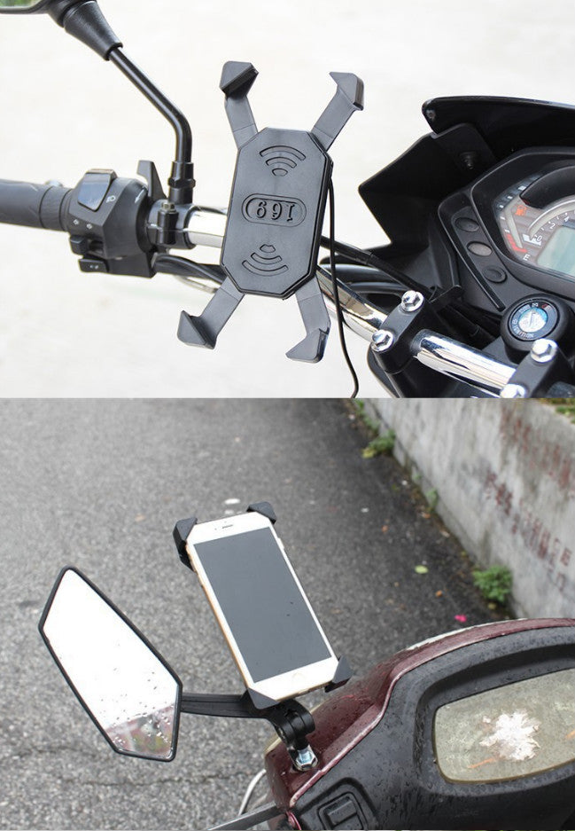 JMT-735498 Universal Mobile Phone Holder for Motorcycles and Bicycles with Charging Function