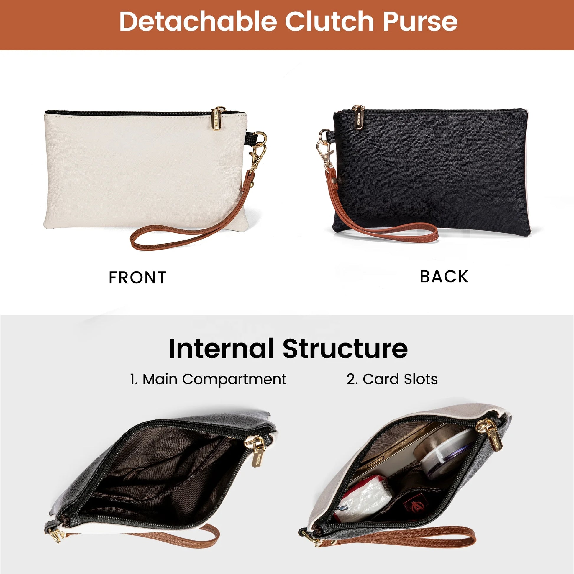 JMT-735626 Large Capacity PU Leather Laptop Tote Bag for 15.6-Inch Computers - Stylish Women's Shoulder Briefcase