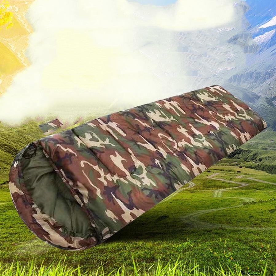 JMT-735690 Camouflage Emergency Sleeping Bag for Camping and Outdoor Use