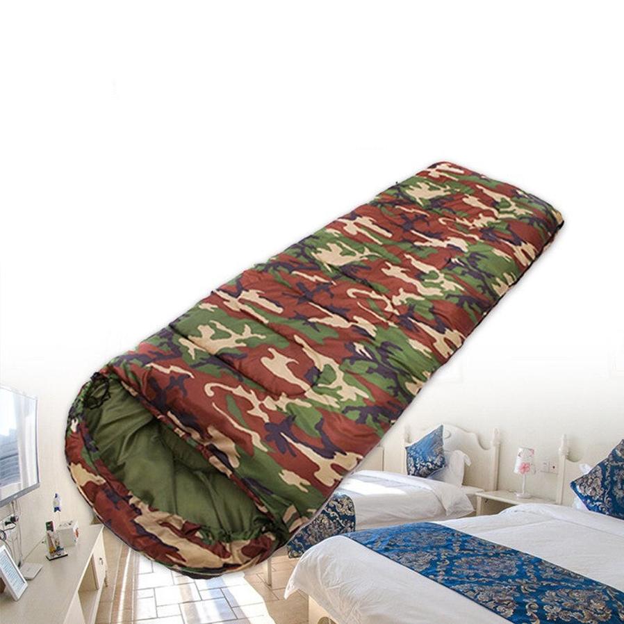 JMT-735690 Camouflage Emergency Sleeping Bag for Camping and Outdoor Use