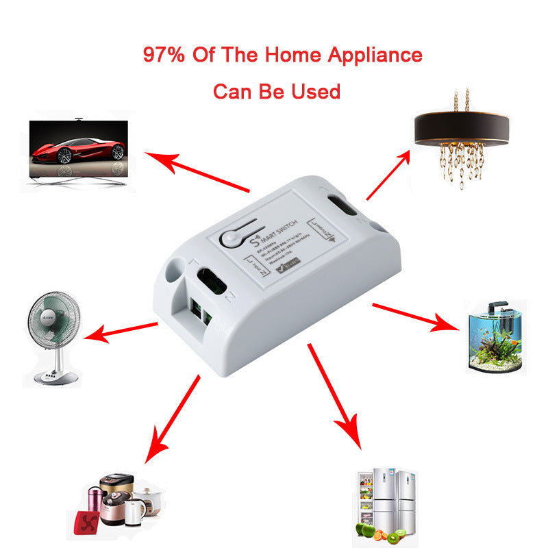 JMT-735818 Smart Wireless Remote Control Switch | 433MHz Remote for Household Lighting, 220V, Max 1100W Load, 30m Range