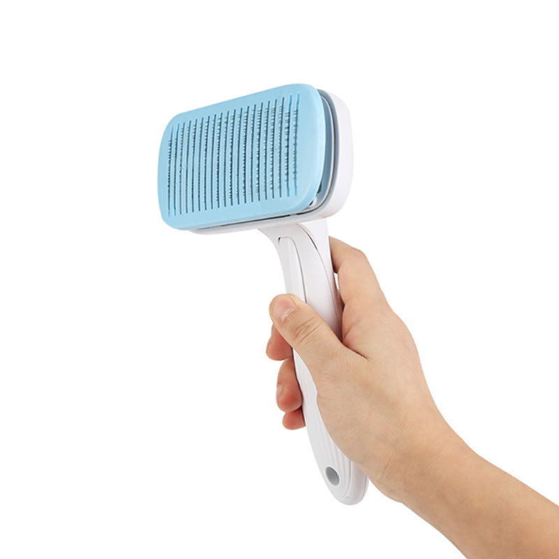 JMT-735882 Pet Hair Removal Comb for Dogs - Stainless Steel Needle Brush Suitable for All Sizes