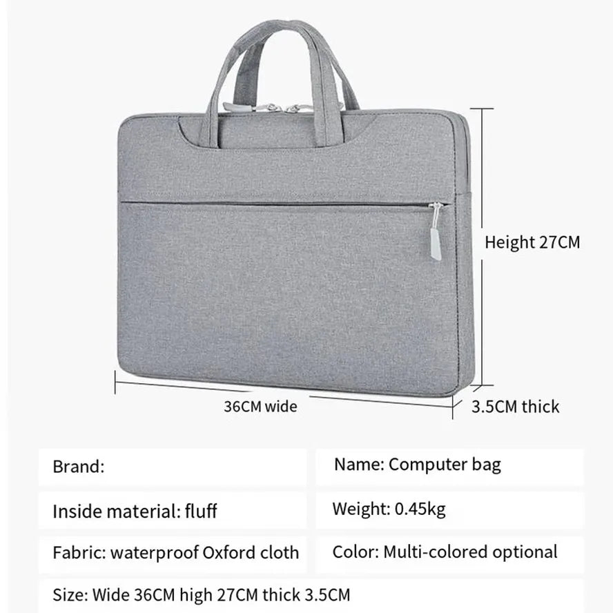 JMT-736202 Waterproof Sling Crossbody Briefcase for Laptops and Notebooks with Protective Sleeve Cover