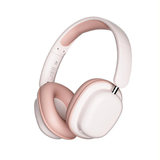 JMT-736458 Lightweight Foldable Wireless Headphones with Noise Reduction Mic - Bluetooth 5.3, 15-Hour Battery Life, Dynamic Sound