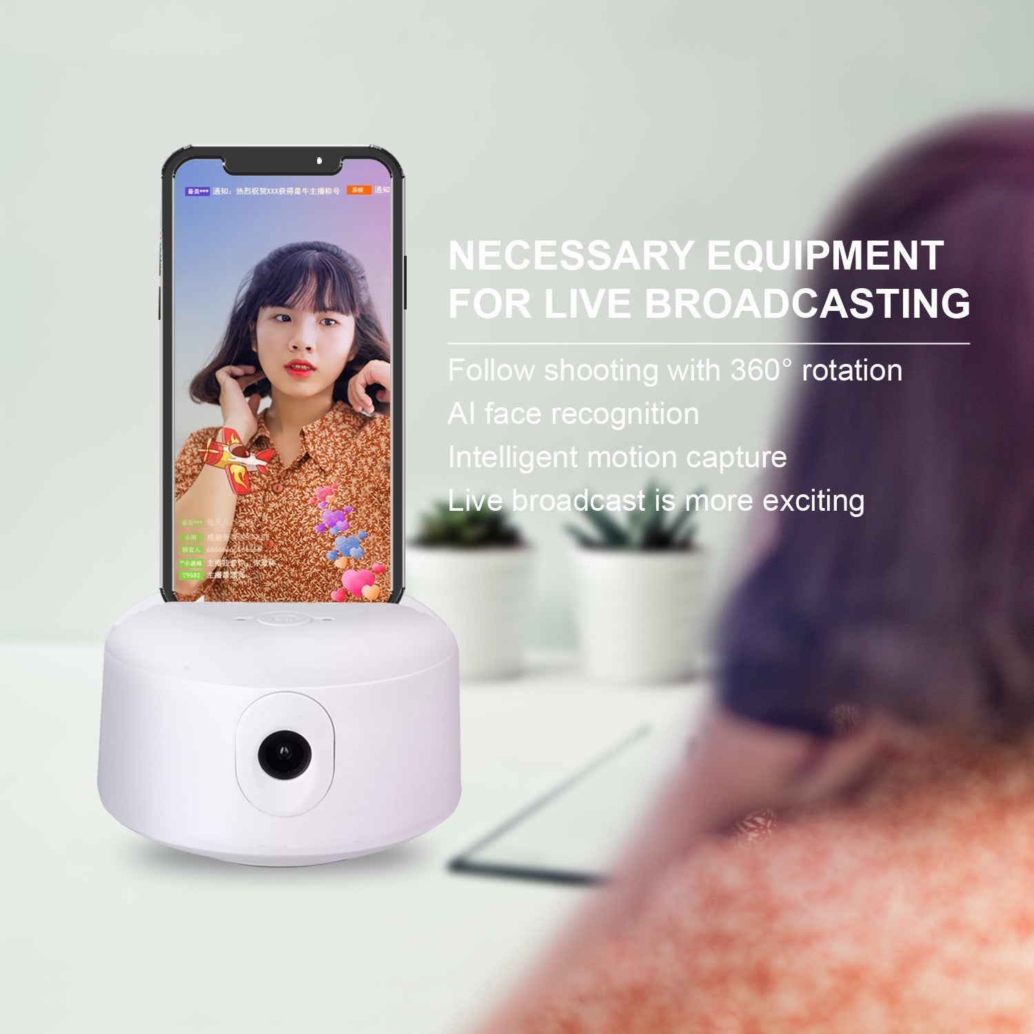 JMT-736650 360° Rotating Live PTZ Camera with Plug and Play Installation
