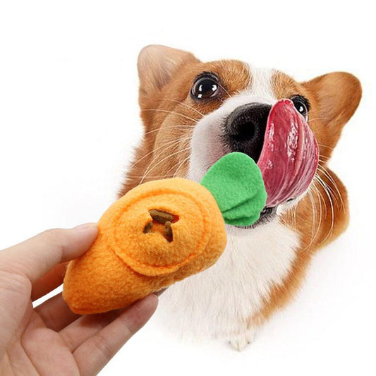 JMT-736778 Interactive Pet Carrot Toy for Dogs, Cats, and Rabbits - Smell & Sound Food Finding Game