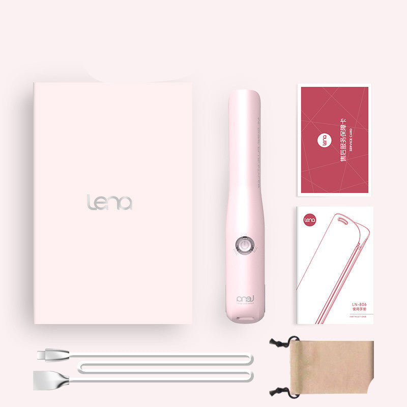 JMT-736778 Mini USB Hair Straightener with Tourmaline Ceramic and Three-Stage Temperature Control