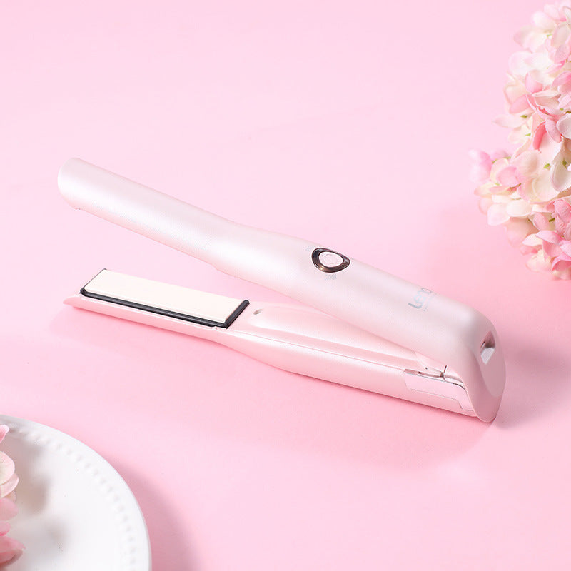 JMT-736778 Mini USB Hair Straightener with Tourmaline Ceramic and Three-Stage Temperature Control