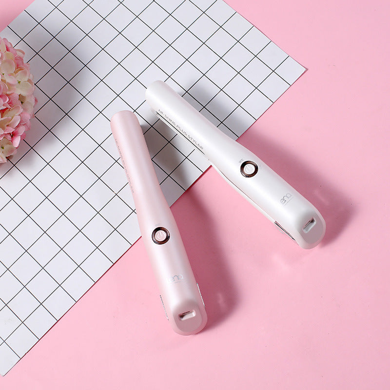 JMT-736778 Mini USB Hair Straightener with Tourmaline Ceramic and Three-Stage Temperature Control