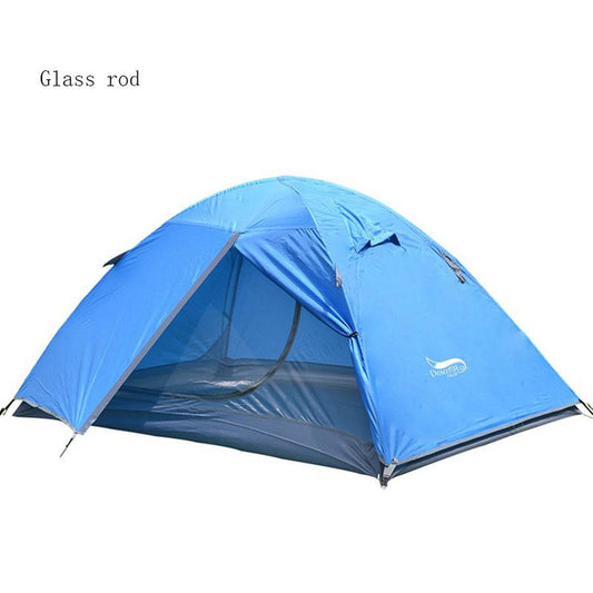 JMT-736842 Lightweight Double Layer Waterproof Camping Tent for 2 People - Portable Travel Design