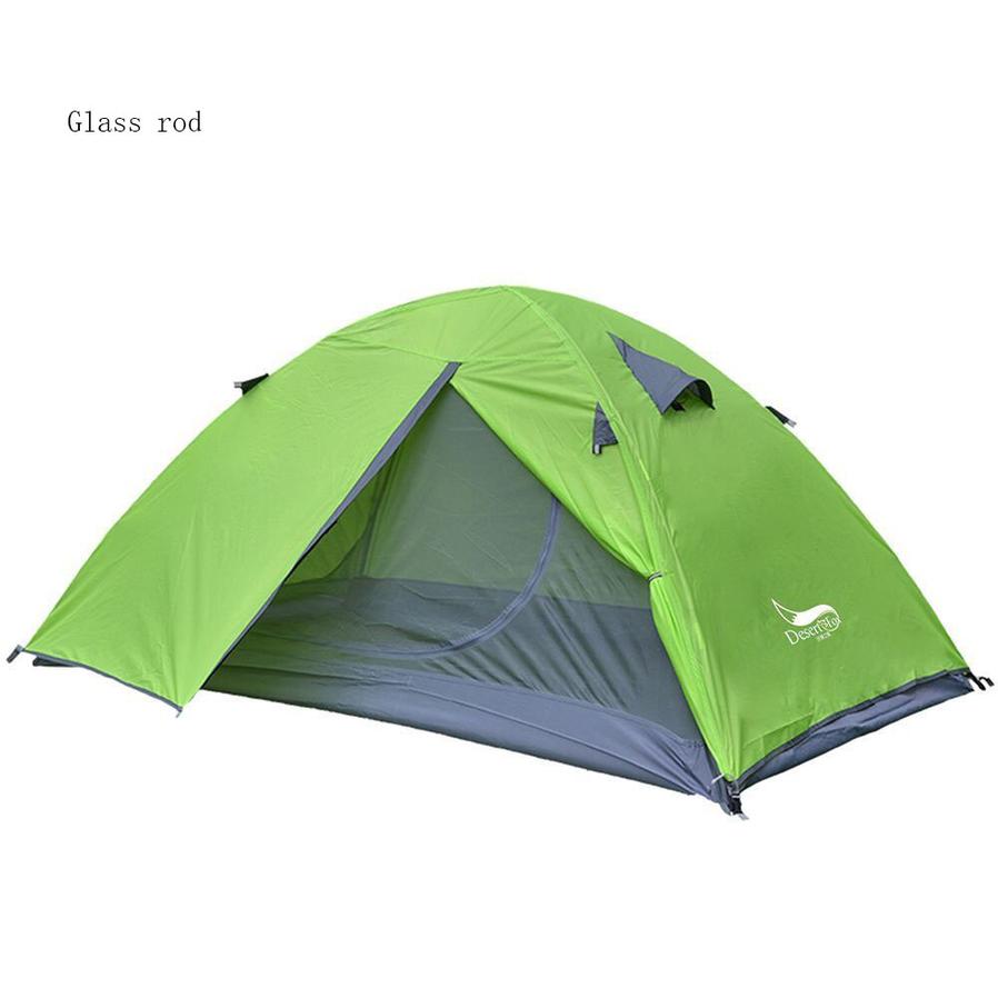 JMT-736842 Lightweight Double Layer Waterproof Camping Tent for 2 People - Portable Travel Design